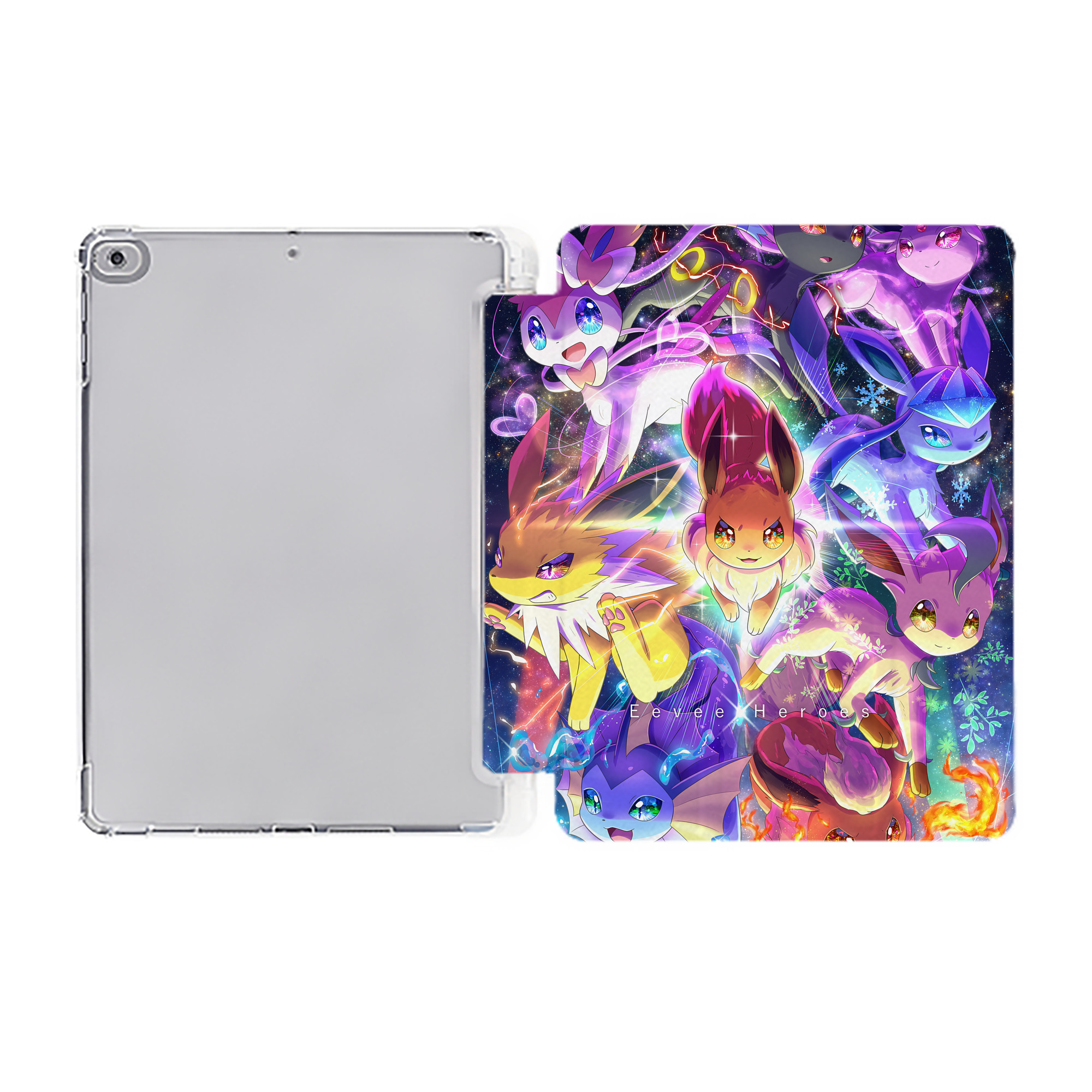 （画像用） ポケットモンスター Pokémon IPad ケース ペン収納付き 三つ折りスタンド PUレザー×シリコン 対応機種9.5/10.5/10.9インチ